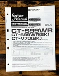 Pioneer CT-S99WR CT-V70 Cassette Service Manual *original*. Fixed Price $24.97.