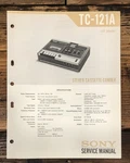 Sony TC-121A Cassette Service Manual *original*. Fixed Price $14.97.