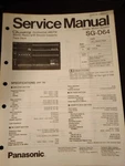 Panasonic SG-D64 Service Manual Quartz Synthesize Stereo Music System Original. Fixed Price $19.99.