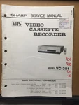 Sharp Service Manual For The VC-381 Vcr Video Cassette Recorder. Fixed Price $19.98.