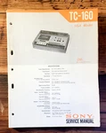 Sony TC-160 Cassette Service Manual *original*. Fixed Price $19.97.