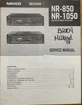 Nikko NR-850 NR-1050 Am / Fm Stereo Receiver Original Repair Service Manual. Fixed Price $31.94.