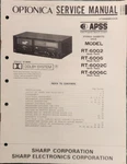 Optonica Sharp Model RT-6002 Stereo Cassette System Service Manual. Fixed Price $15.00.