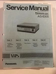 Original Panasonic Ag 6300 Omnivision 2 Service Manual M1. Fixed Price $29.95.