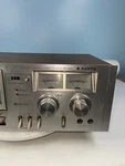Sanyo RD-5250 Stereo Cassette Deck Vintage Silver Face Wood Case Powers On. Fixed Price $79.99.