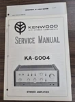 Kenwood KA6004 Amplifier Service Manual - Oem. Fixed Price $13.50.