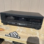 Fisher CR-W9015 Vintage Stereo Double Cassette Deck Studio Standard Works. Fixed Price $69.99.