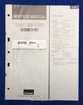 Original Sansui D-M7 / Cassette Deck Service Manual. Fixed Price $9.95.