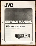 Jvc KD-S200-2A Cassette Service Manual *original*. Fixed Price $24.97.