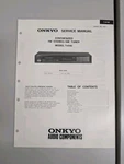Onkyo Model T-4140 Synthesized Fm Stereo/am Tuner Service Manual D-5463. Fixed Price $54.95.