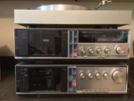 Vintage Luxman Receiver, Cassette Deck And Turntable With Bose Speakers. Fixed Price $1300.00.