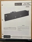 Operating Instruction Manual Altec 1603A Sequr Amplifier Service Schematic. Fixed Price $13.98.