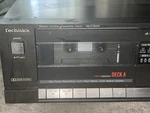 Technics RS-D180W Dual Cassette Deck Powers On Untested. Fixed Price $50.00.