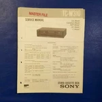 Sony TC-W310 Service Manual Original Paper Oem Repair Guide Usa. Fixed Price $19.96.