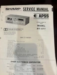 Orig. Sharp RT-1177 RT1177 Tape Deck Repair & Service Manual *original**. Fixed Price $18.99.