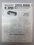 Vintage Sharp Service Manual Model Number RT-1165. Fixed Price $30.00.