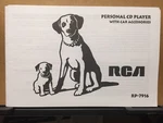 Owner Manual For Rca RP-7916 Cd Player Original. Fixed Price $7.98.