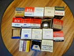 18 Rca, Sylvania, Philco, Admiral Tubes Some Unused, Untested, Sealed Boxes. Fixed Price $21.21.