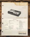 Sony TC-134SD Cassette Service Manual *original*. Fixed Price $14.97.