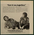 Koss HV/1A Hv/lc Stereo Headphones Doc Severenson Vintage Print 1975. Fixed Price $5.25.