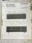 Kenwood KX-W6050 Cassette Original Service Repair Manual. Fixed Price $5.00.