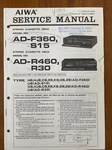 Aiwa AD-F360 Cassette Original Service Repair Manual. Fixed Price $19.94.