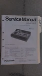 Panasonic RS-600 Us Service Manual Original Repair Book Stereo Tape Deck Player. Fixed Price $32.50.