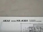 Akai HX-A201 Original Schematic Diagram Free Shipping. Fixed Price $9.00.