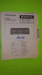 Sanyo Rd W77 Service Manual Original Repair Book Stereo Tape Deck Player. Fixed Price $20.00.