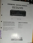 Onkyo M-5100 M-5300 Amplifier Service Manual Original. Fixed Price $29.99.
