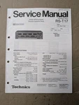 Technics RS-T17 Cassette Deck Service Manual D-4925. Fixed Price $54.95.