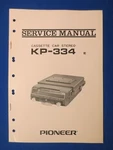 Pioneer KP-334 Cassette Service Manual Factory Original The Real Thing. Fixed Price $13.40.