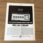 GRAM175 Magazine Advert 11X8 The Brahms HFS30T Amplifier. Fixed Price $12.14.