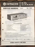 Hitachi Cassette Service Manual *original*. Fixed Price $14.97.