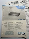 Sony ST-J75 Fm Stereo Tuner Service Manual Original Oem Genuine Vintage. Fixed Price $24.99.