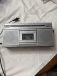 Vintage Emerson Am Fm Radio And Cassette Player Spins. Fixed Price $15.00.
