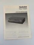 Technics RS-T55R Original Operating Instructions. Fixed Price $12.00.