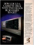 Kyocera D-801 Cassette Tape Deck Magazine Print Design Advertising. Fixed Price $12.99.