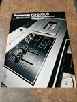 Original Panasonic RS-263US Cassette Deck High Fidelity Color Brochure Specs!. Fixed Price $16.99.