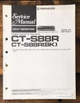 Pioneer CT-S88R Cassette Service Manual *original* #2. Fixed Price $19.97.