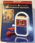 Gran Prix Sing Along Cassette Recorder Vintage C550 New Box Vtg. Fixed Price $200.00.