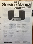 Panasonic SE-2608 Fm/am/fm Stereo Radio With Cassette Tape Deck Repair Manual. Fixed Price $14.94.