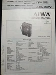 Aiwa AR-22Y TP-22 Cassette Deck Service Manual Original. Fixed Price $29.99.
