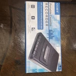 Coby Portable Cassette Tape Player Recorder Built-in Microphone CVR-22. Fixed Price $19.95.