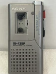 Sony M-435P Microcassette-corder Handheld Voice Recorder Auto Shut Off. Fixed Price $26.00.