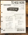 Sony TC-W32 TC-W290 Cassette Service Manual *original*. Fixed Price $14.97.