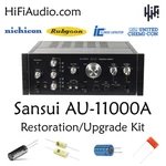 Sansui AU-11000A AU-10000 Rebuild Restoration Recap Kit Repair Filter Capacitor. Fixed Price $245.00.