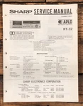 Sharp RT-32 Cassette Service Manual *original*. Fixed Price $14.97.