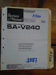 Pioneer SA-V240 Service Manual Original Repair Book Stereo Mixing Amplifier. Fixed Price $25.00.