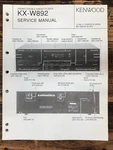 Kenwood KX-W892 Cassette Service Manual *original*. Fixed Price $14.97.
